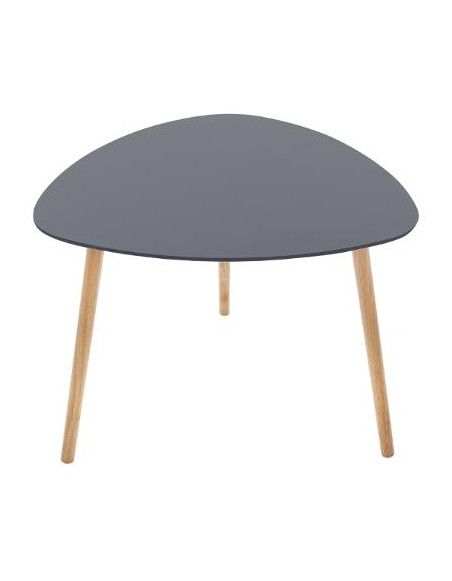 Table à café Mileo - 60 x 45 cm - Gris foncé