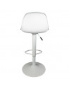 Lot de 2 chaises de bar - Isak - H 104 cm - Blanc