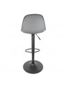 Lot de 2 chaises de bar - Isak - H 104 cm - Gris