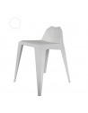 Tabouret en origami - H 61,5 cm - Blanc