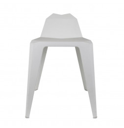 Tabouret en origami - H 61,5 cm - Blanc