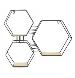 Etagère hexagonale - 3...