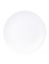 Set de 2 tables gigognes plateau rond motif gouttelette - L 49,5 x l 49,5 x H 49,5 cm - Blanc