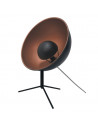 Lampe de bureau cinéma intérieur cuivré - L 31 x l 24 x H 45 cm - Noir