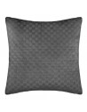 Coussin effet velours - 40 x 40 cm - Gris