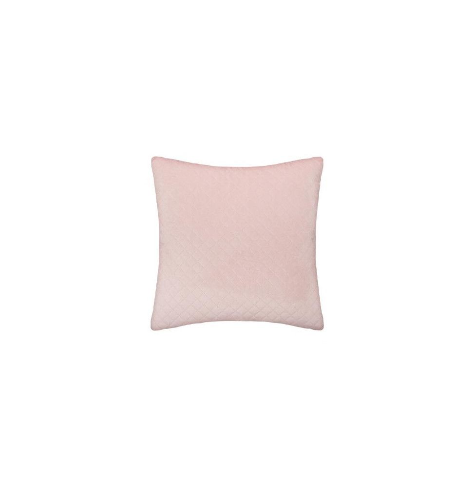 Coussin effet velours - 40 x 40 cm - Rose