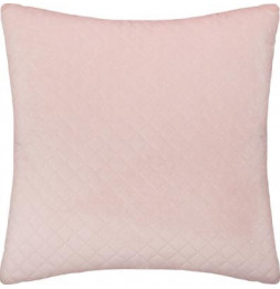 Coussin effet velours - 40 x 40 cm - Rose