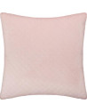 Coussin effet velours - 40 x 40 cm - Rose