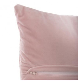 Coussin effet velours - 40 x 40 cm - Rose