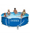 Kit piscine tubulaire ronde 3m05 - Epurateur à cartouches et bâche inclus -  Intex