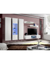 Ensemble TV mural - FLY P5 - 310 x 40 x 190 cm - Blanc