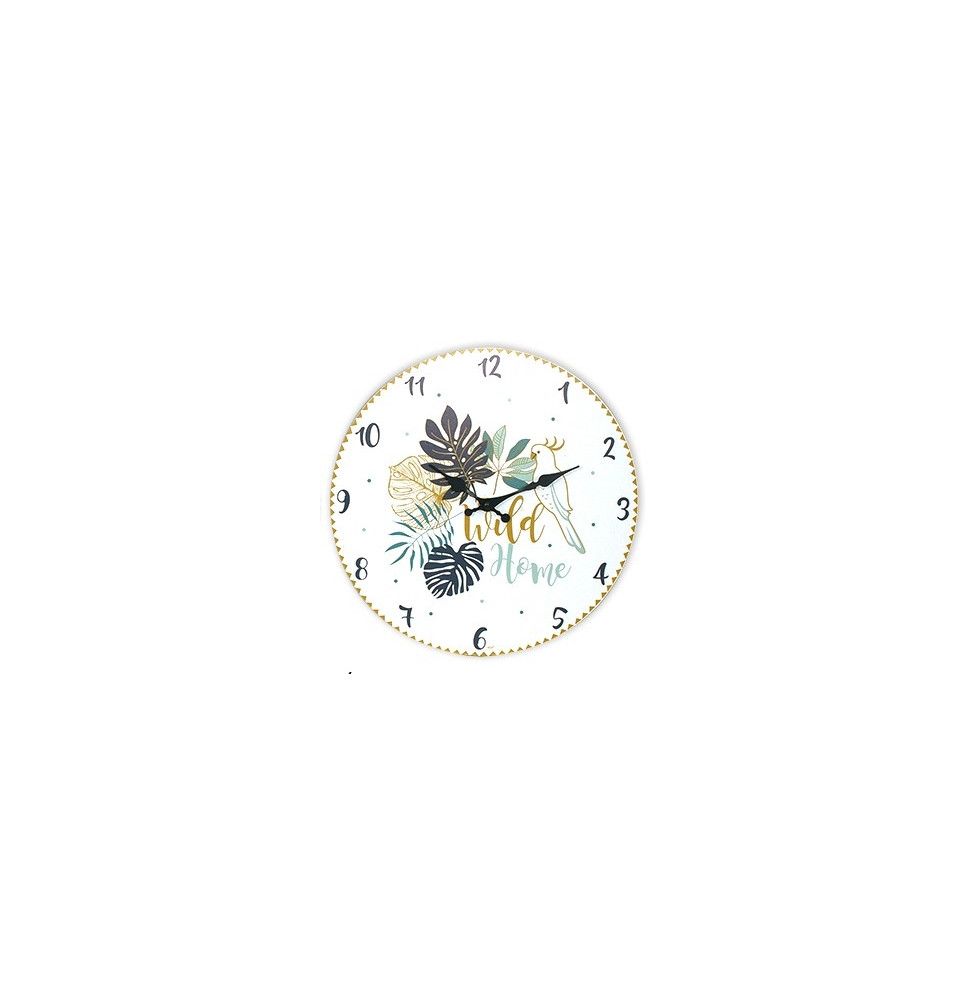 Horloge murale Wild Home - D 30 cm - Blanc