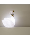 Veilleuse cygne La Dame Blanche - L 18 x l 18 x H 22 cm - Blanc