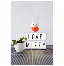 Tirelire Miffy - Lapin - 13 cm - Orange