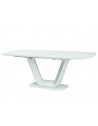 Table extensible 10 personnes - Armani - 160-220 x 90 x 76 cm - Blanc