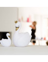 Veilleuse Cygne - 10 cm -  Blanc