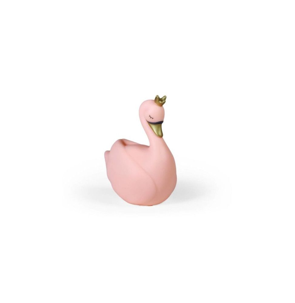 Veilleuse Cygne - 10 cm -  Rose