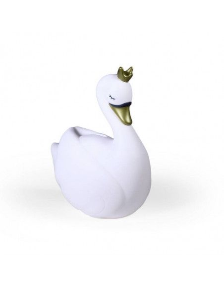 Tirelire cygne - H 19 cm - Blanc