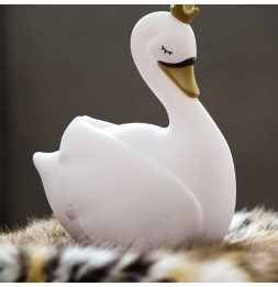 Tirelire cygne - H 19 cm - Blanc