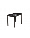 Table rectangulaire 6 personnes - Damar - 100 x 60 x 75 cm - Noir