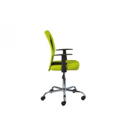 Chaise de bureau à roulettes Donny - l 48 x P 55 x H 89-99 cm - Vert