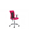 Chaise de bureau à roulettes Donny - l 48 x P 55 x H 89-99 cm - Rose