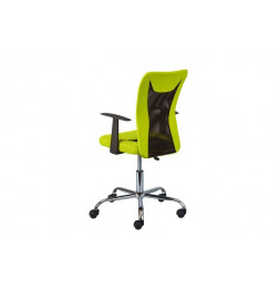 Chaise de bureau à roulettes Donny - l 48 x P 55 x H 89-99 cm - Vert