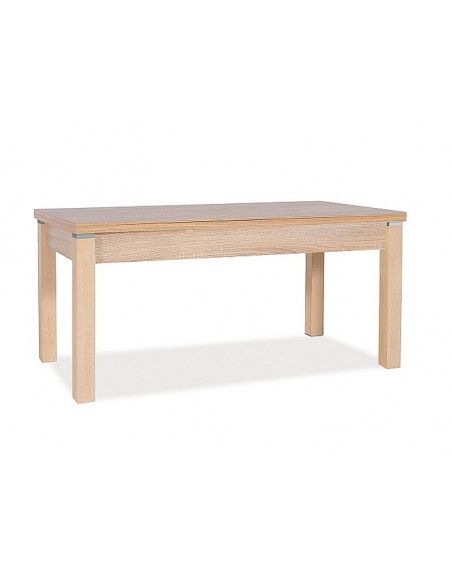 Table basse relevable - Kleopatra - 124 x 64 x 56 cm - Couleur chêne sonoma