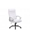 Chaise de bureau à roulettes - Q087 - 66 x 50 x 115 cm - Blanc