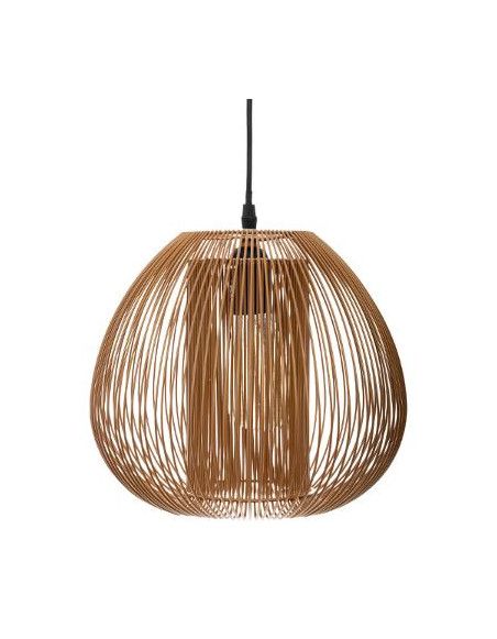 Suspension filaire - D 27.5 x H 25 cm - Marron