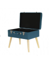 Tabouret coffre en forme de valise - Bleu