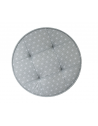 Coussin de sol rond imprimé - Gris clair