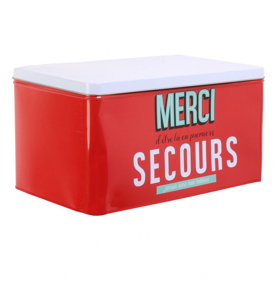 Boîte de rangement - Ma boîte de premier secours - Rouge