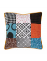 Coussin patchwork déhoussable - 40 x 40 cm