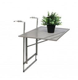 Table de balcon pliable - Gris taupe