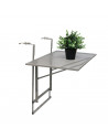 Table de balcon pliable - Gris taupe