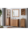 Ensemble meuble vasque salle de bain - Bois - 60 cm - Classic Oak