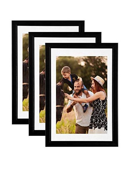 Lot de 3 cadres photo Galeria - 20 x 30 cm - Noir