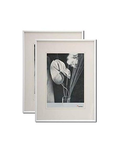 Lot de 2 cadres photo Galeria - 40 x 50 cm - Blanc