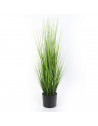 Herbe artificielle en pot - D 15 x H 91 cm - Vert