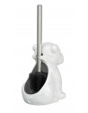 Brosse WC en céramique - Bulldog - Blanc