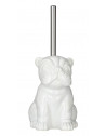 Brosse WC en céramique - Bulldog - Blanc