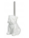 Brosse WC en céramique - Bulldog - Blanc