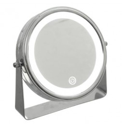 Miroir LED tactile sur pied pivotant