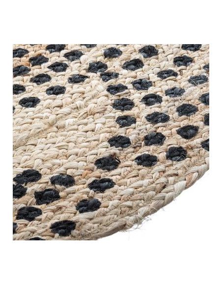 Tapis rond en jute - Rosace - D 120 cm - Beige