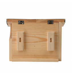 Mangeoire écureuils double - L 17,6 x l 25,3 x H 18,7 cm - Bois