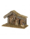 Crèche de Noël vide - L 38.5 cm x l 18 cm - Bois