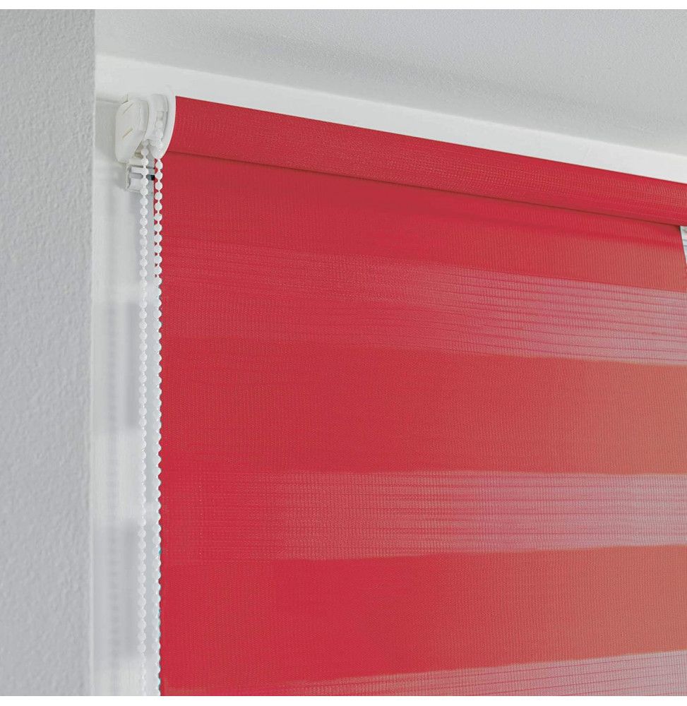 Store enrouleur tamisant - 90 x 180 cm - Daynight - Rouge