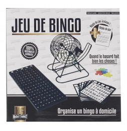 Jeu de bingo - L 65 cm x l 28 cm x H 22 cm - Noir