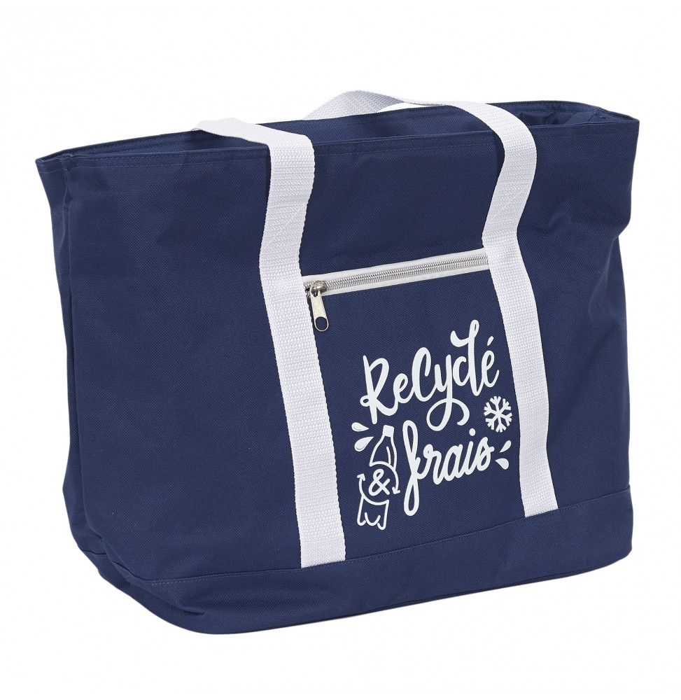 Sac fraîcheur - Matériaux recyclés - L 48 cm x l 18 cm x H 32 cm - Bleu